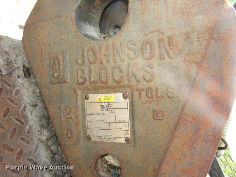 image for item G1445 (3) crane lifting blocks