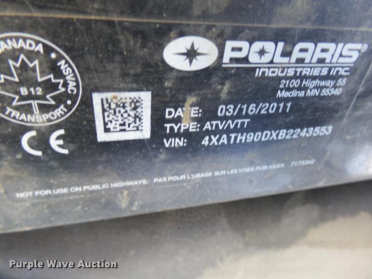 image for item K1795 2011 Polaris Ranger utility vehicle