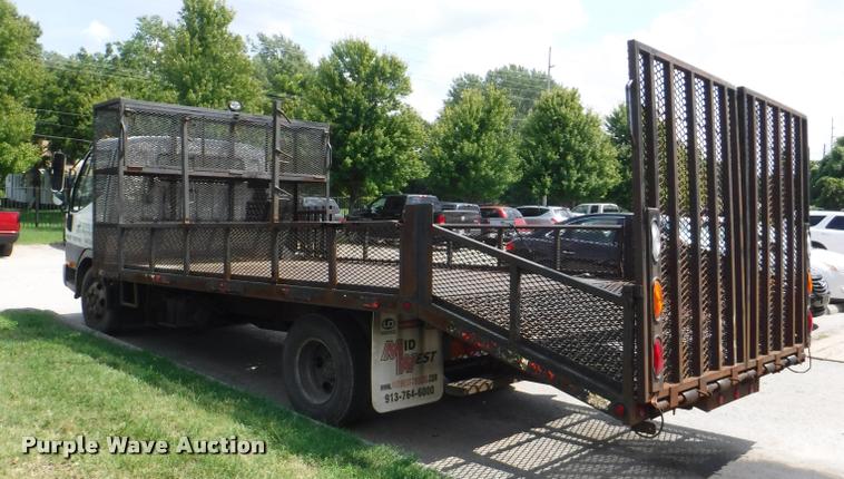 image for item K5911 2004 Mitsubishi Fuso FE640 flatbed truck