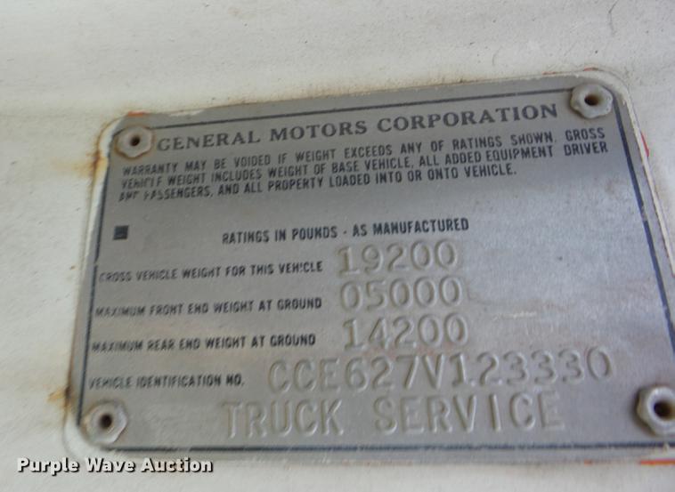 image for item K6368 1977 Chevrolet C60 dump truck