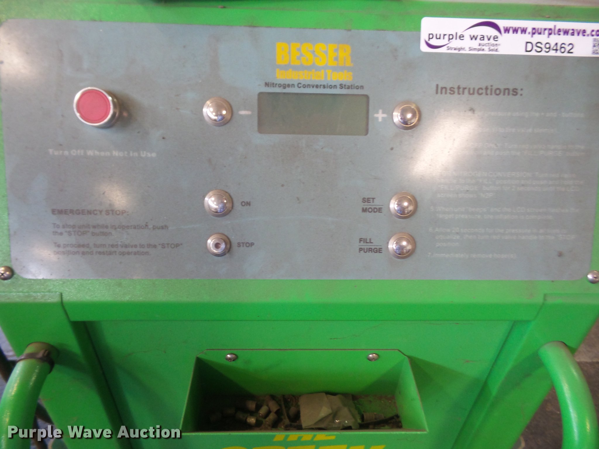 2012 Besser Industrial Tools Green Machine nitrogen conversion station