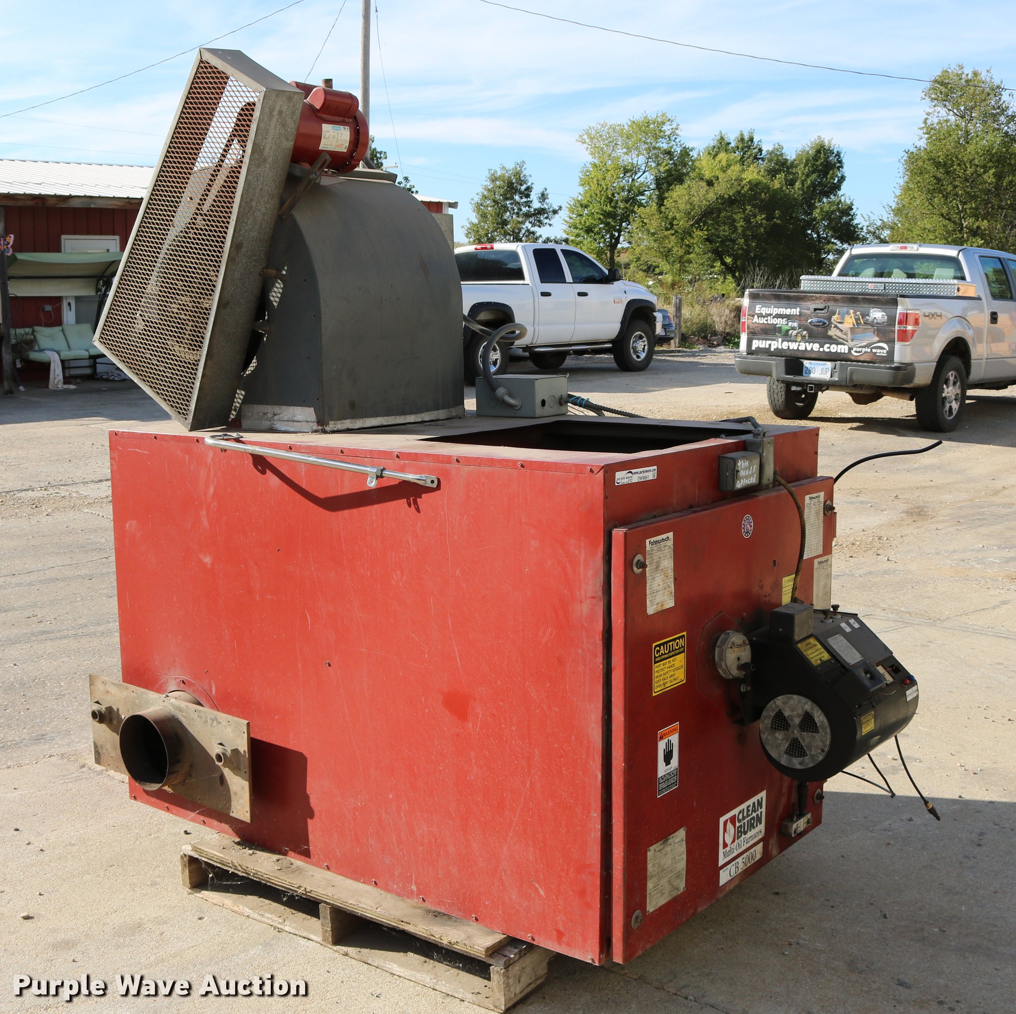 Clean Burn CB5000 oil furnace in Holton, KS Item DW9861 sold