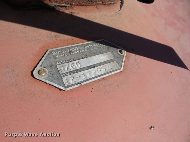 image for item AY9681 Bush Hog RZ60 rotary mower