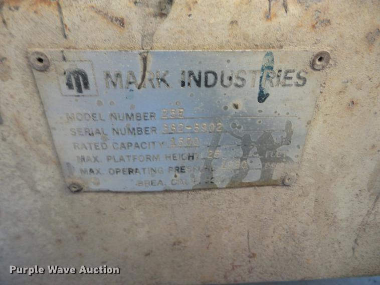 image for item DS9861 Mark Lift 25E scissor lift