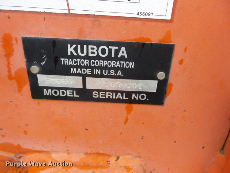 image for item K6370 Kubota B20 MFWD tractor