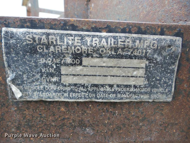 image for item K6377 2001 Starlite 7-1023 utility trailer