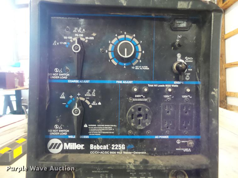 image for item CC9613 1997 Miller Bobcat 225G Plus welder/generator