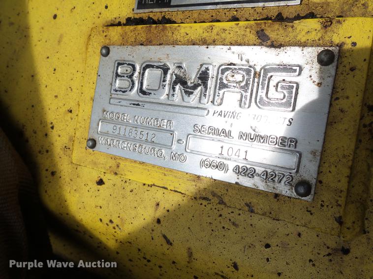 image for item DA2383 2006 Bomag 815-2 paver