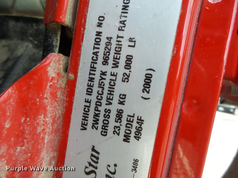 image for item DB1443 2000 Western Star 4964F tank truck