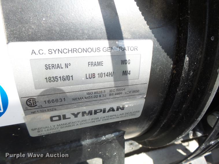 image for item DB1467 2005 Olympian generator