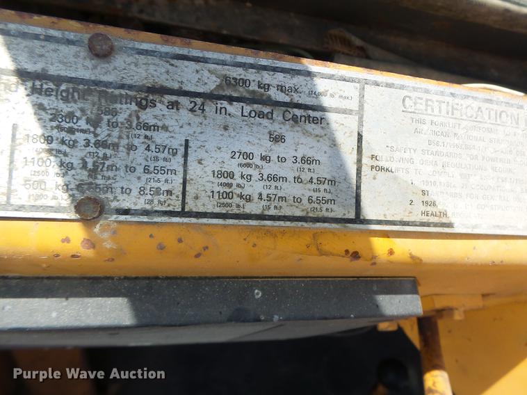 image for item DB1469 1998 Case 586E forklift