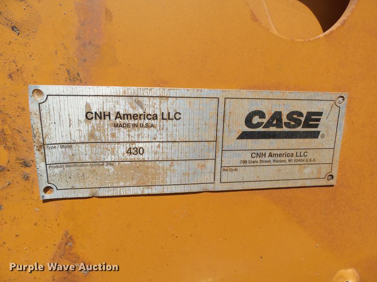 image for item DB4172 2008 Case 430 Series 3 skid steer
