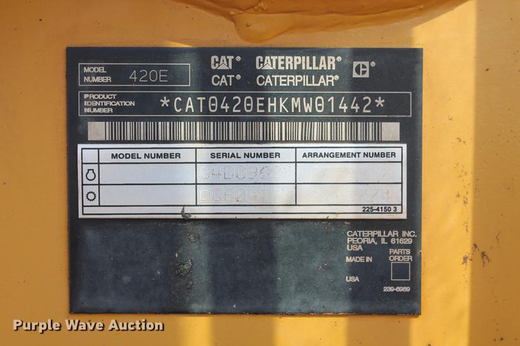 image for item DB4177 2007 Caterpillar 420E backhoe