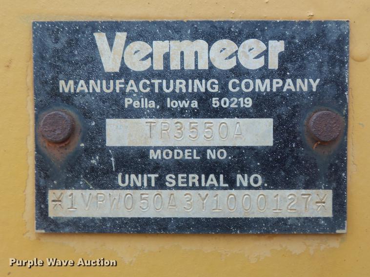 image for item DB6428 2000 Vermeer V3550A trencher