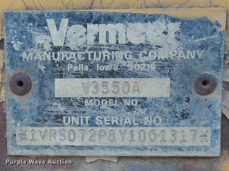 image for item DB6428 2000 Vermeer V3550A trencher