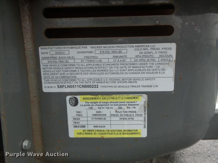 image for item DB6438 2012 Wacker Neuson LTN6 light plant