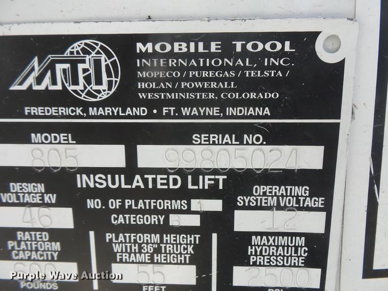 image for item DB8146 1999 Freightliner FL80 bucket truck