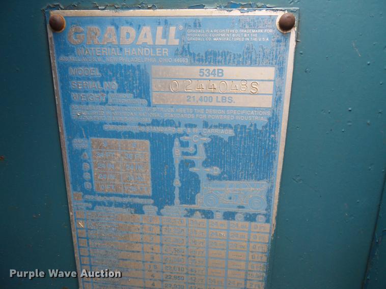 image for item DB8153 Gradall 534B telehandler