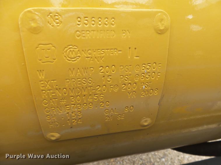 image for item DC3822 2008 Sage Oil Vac 10123 tank trailer