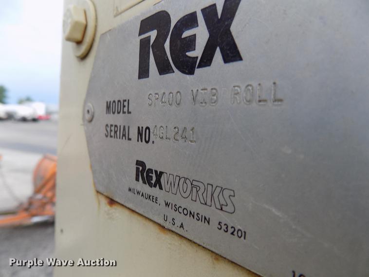 image for item DC4836 Rex SP400 double drum roller