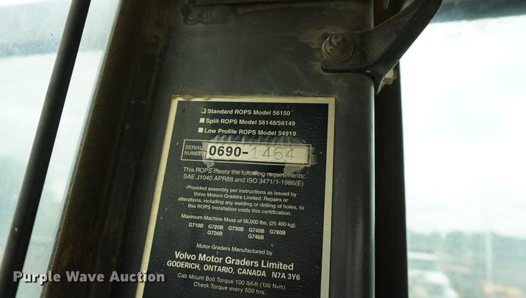 image for item DC5273 1989 Volvo G720B motor grader