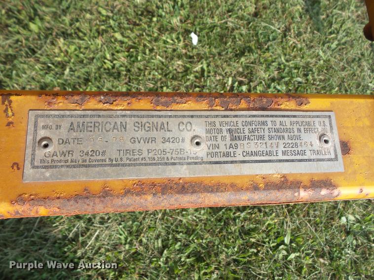 image for item DC5292 1998 American Signal message board