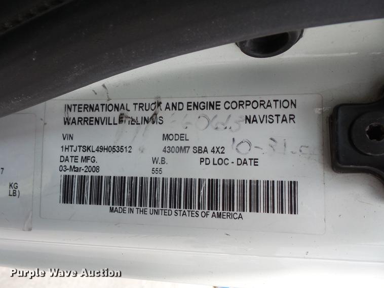 image for item DC5301 2009 International DuraStar 4300 jetter truck
