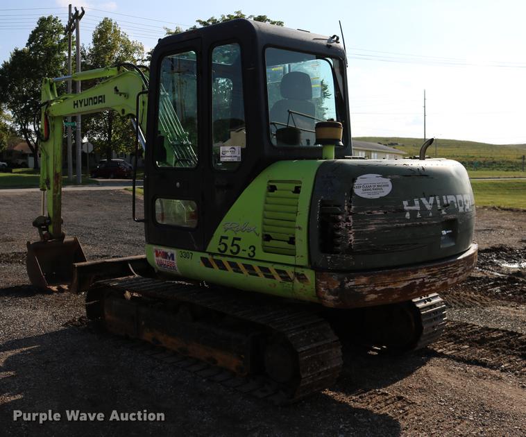 image for item DD0113 2003 Hyundai ROBEX55-3 compact excavator