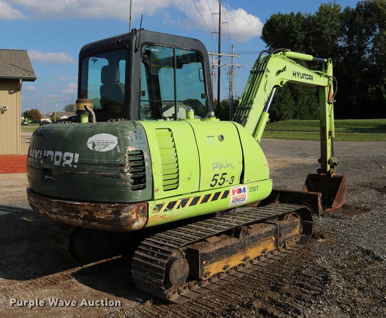 image for item DD0113 2003 Hyundai ROBEX55-3 compact excavator