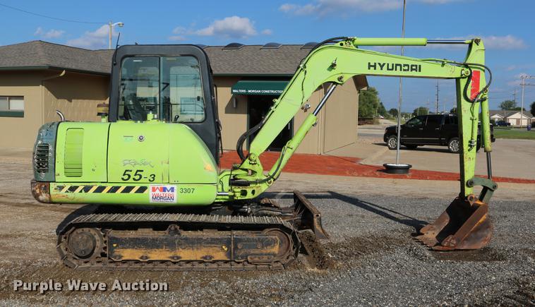 image for item DD0113 2003 Hyundai ROBEX55-3 compact excavator