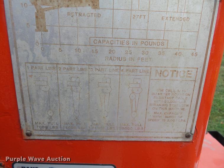 image for item DD2036 1993 Peterbilt 357 crane truck