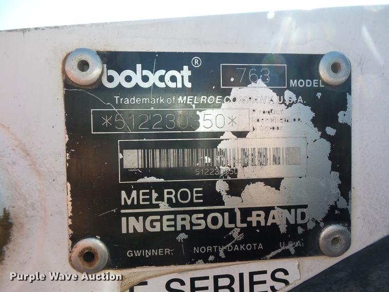 image for item DD2111 1998 Bobcat 763 skid steer
