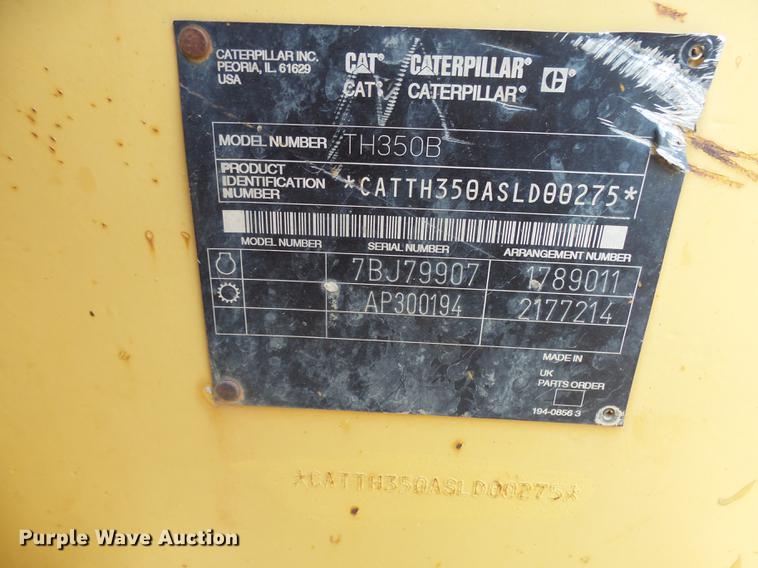 image for item DH9721 2003 Caterpillar TH350B telehandler