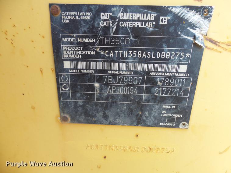 image for item DH9721 2003 Caterpillar TH350B telehandler