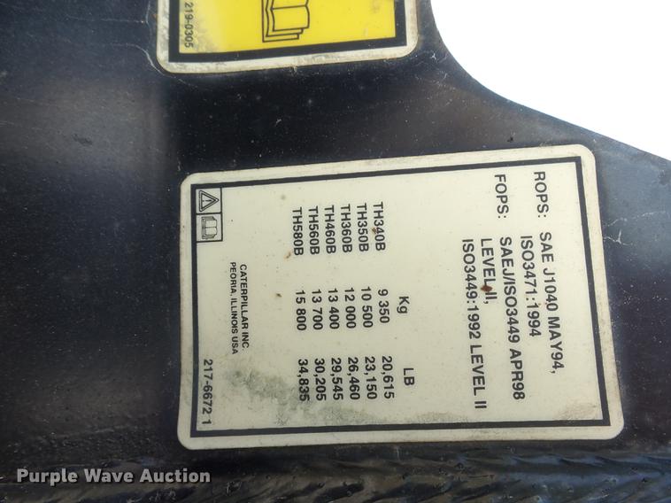 image for item DH9721 2003 Caterpillar TH350B telehandler