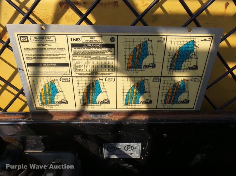 image for item DH9723 1999 Caterpillar TH63 telehandler