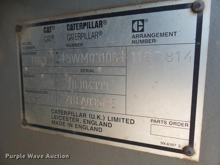 image for item DH9723 1999 Caterpillar TH63 telehandler