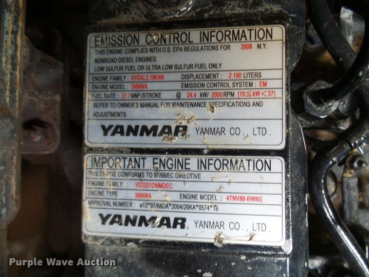 image for item DP9720 2008 Wacker Neuson 3503RD compact excavator