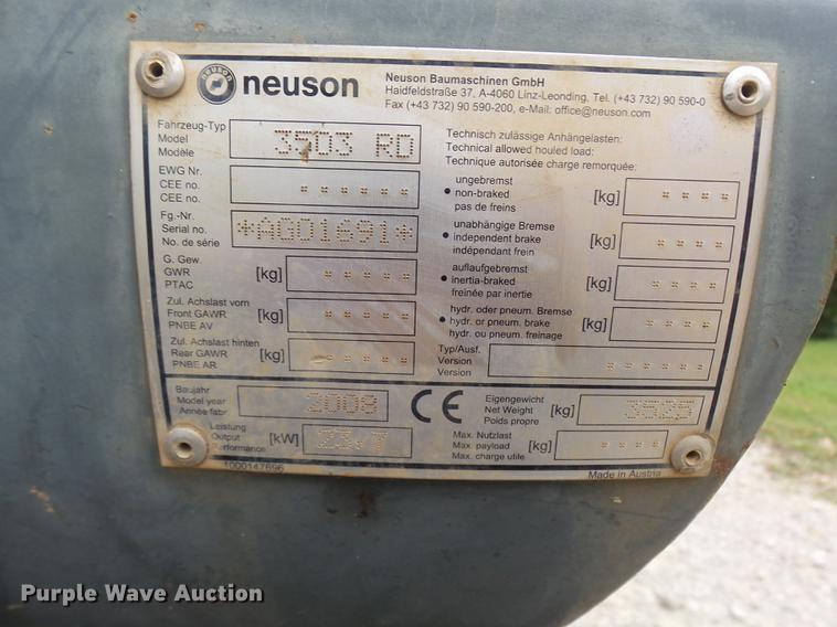 image for item DP9720 2008 Wacker Neuson 3503RD compact excavator