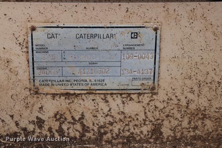 image for item ED9539 2000 Caterpillar 375L excavator