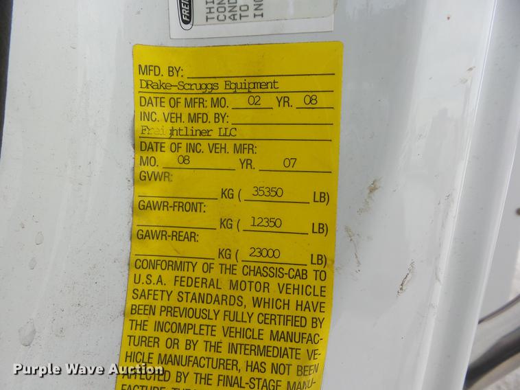 image for item J8595 2008 Freightliner Business Class M2 bucket truck