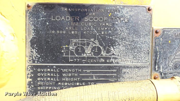 image for item DC1802 1960 Clark Michigan 85A-M23 wheel loader