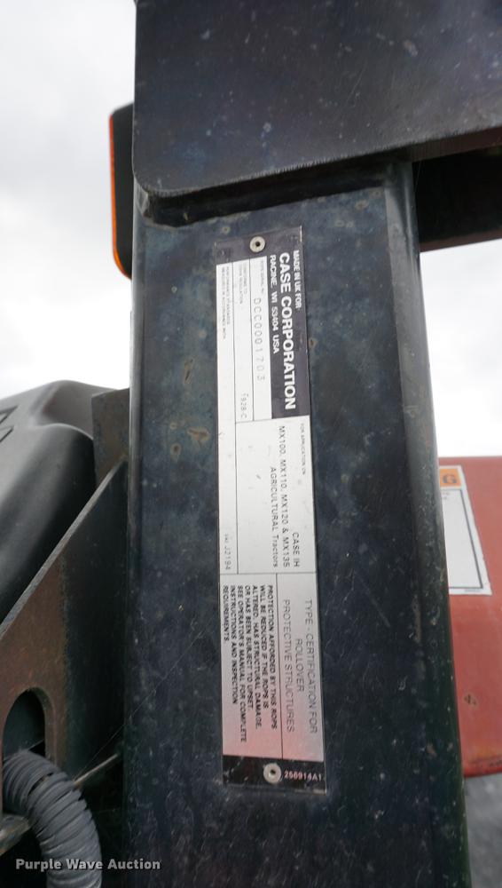 image for item DC5267 1999 Case IH MX100 MFWD tractor