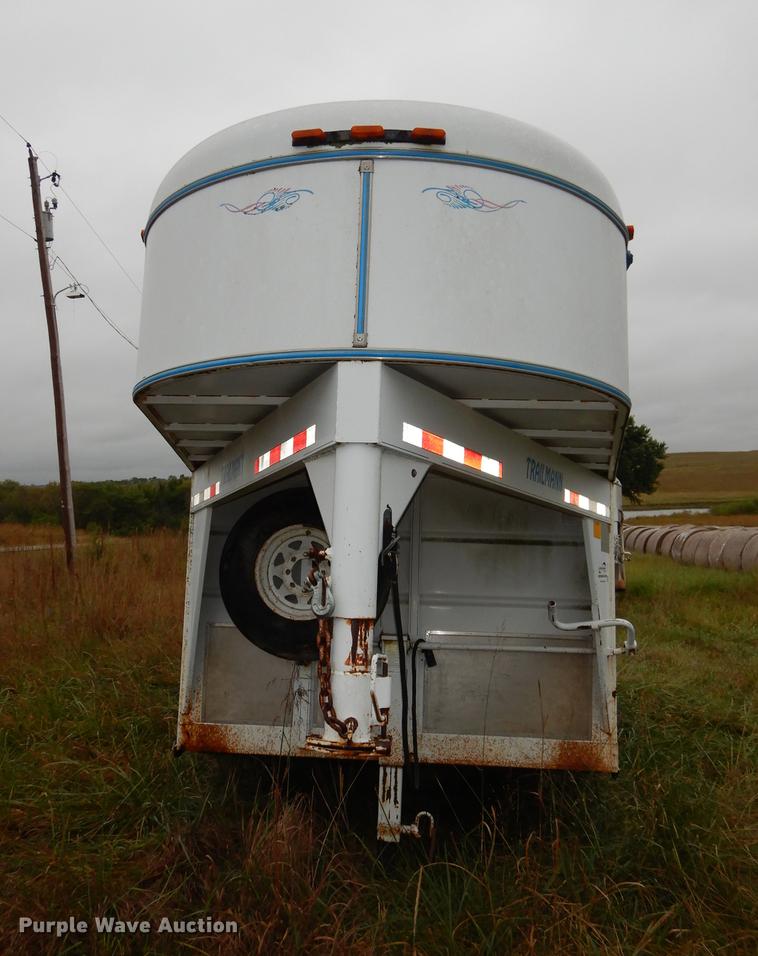 image for item DD0803 1994 Trailmann Pony Express slant horse trailer