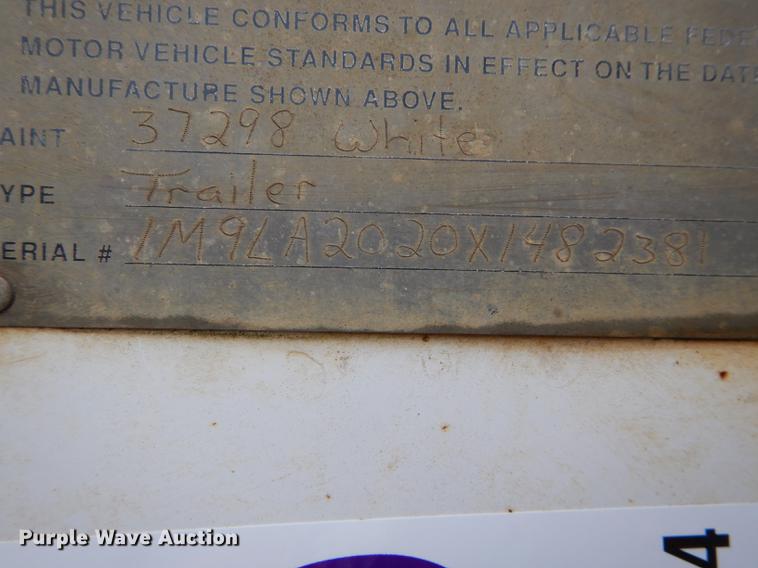 image for item DD0804 1999 Trailmann livestock trailer