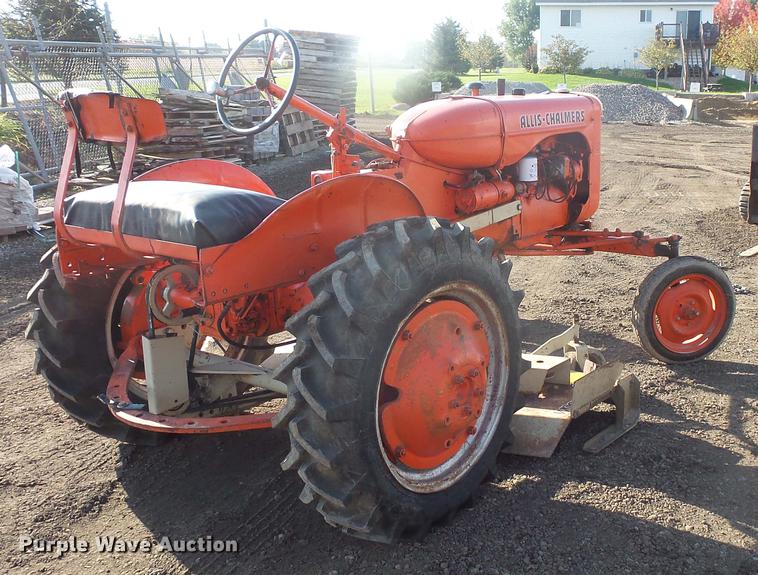 image for item DE9427 1949 Allis Chalmers C tractor and mower