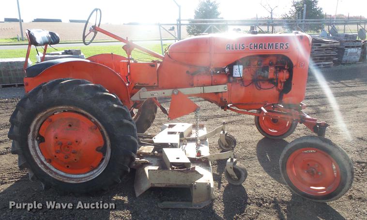 image for item DE9427 1949 Allis Chalmers C tractor and mower