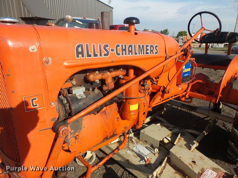 image for item DE9427 1949 Allis Chalmers C tractor and mower
