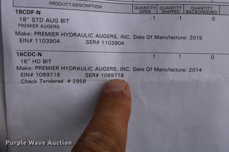 image for item DW9880 Premier auger