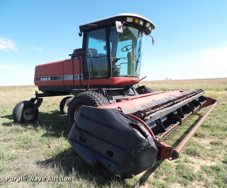 image for item L6298 1998 Case IH 8870 self-propelled windrower